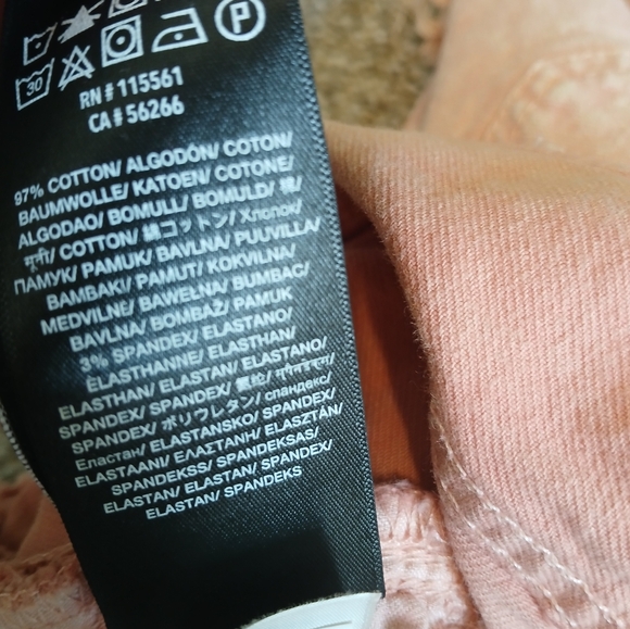 7 For All Mankind Mid-Rise Button Fly Monroe Cutoff Shorts Women's Size 23 - Picture 7 of 7